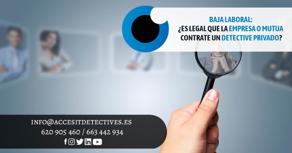 baja laboral contratación Detective privado empresa